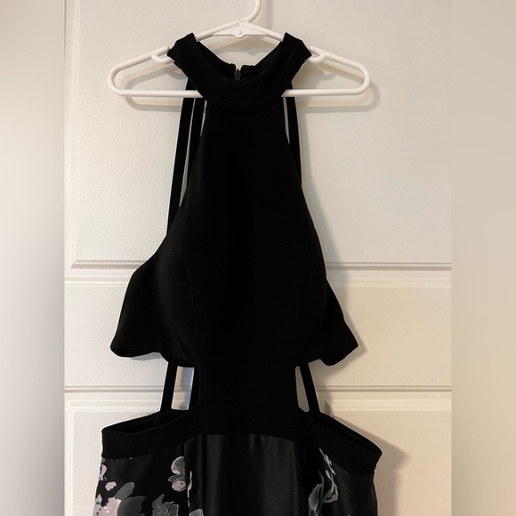 Floral Mermaid Prom Dress - Picture 11 of 12